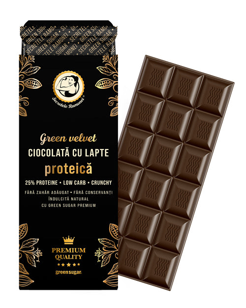 GREEN VELVET CIOCOLATA CU LAPTE PROTEICA